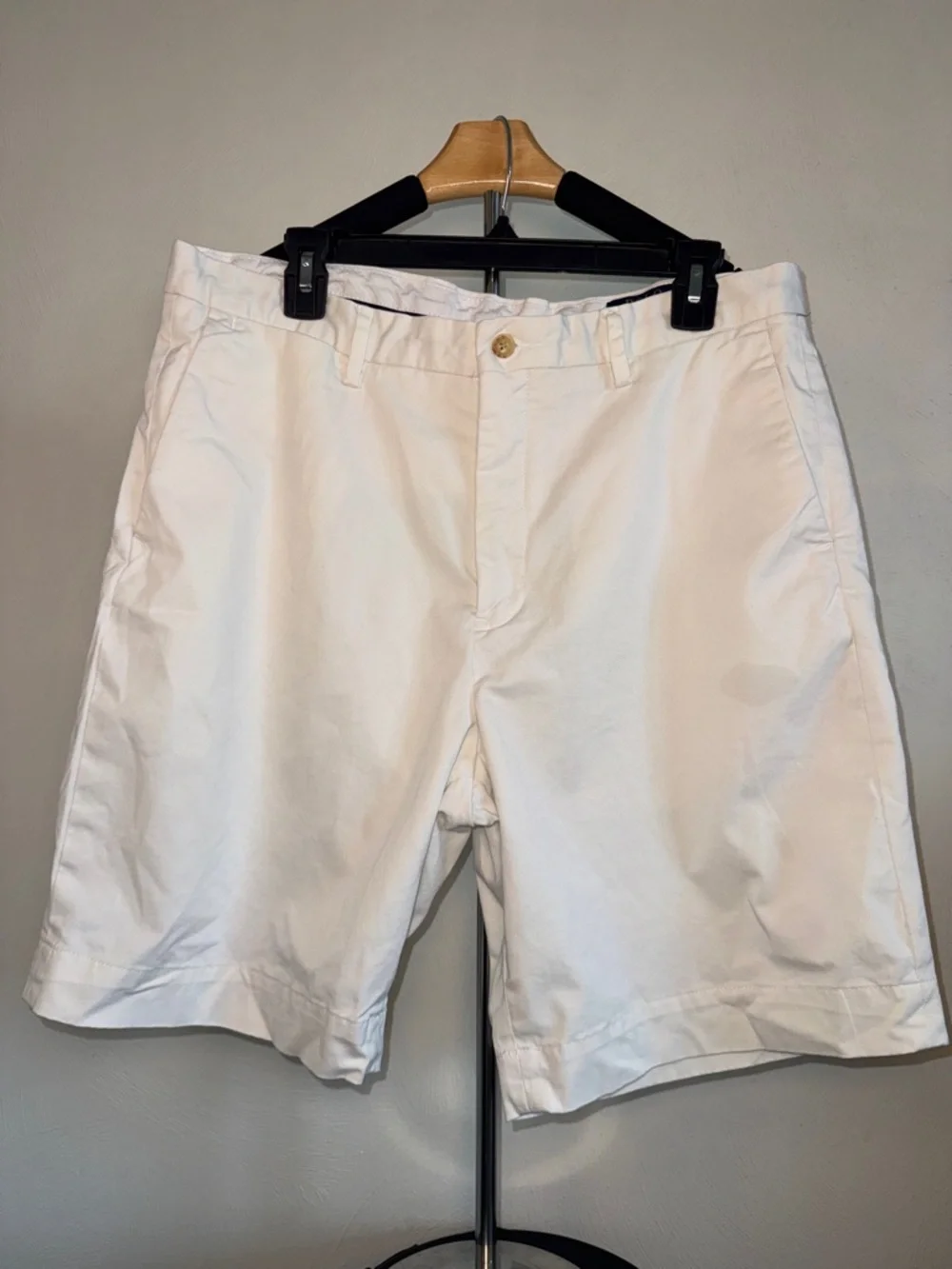 Polo by Ralph Lauren White Flat Front Chino Shorts